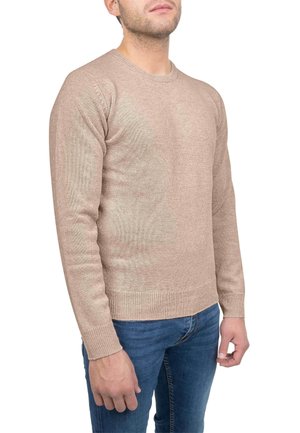 Giesswein RUNDHALS - Strickpullover - sandmelé