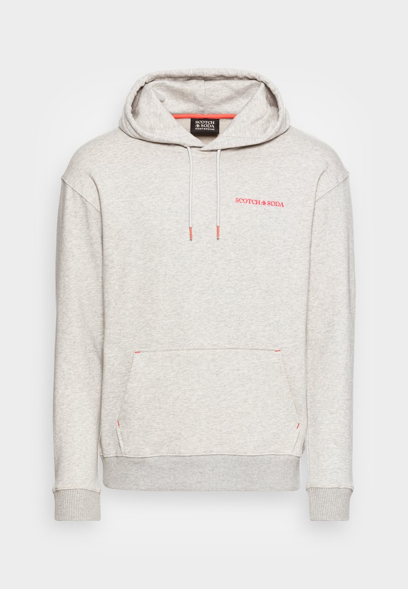 Scotch u0026 Soda HOODIE UNISEX - Hoodie - grey melange/mottled grey -  Zalando.co.uk