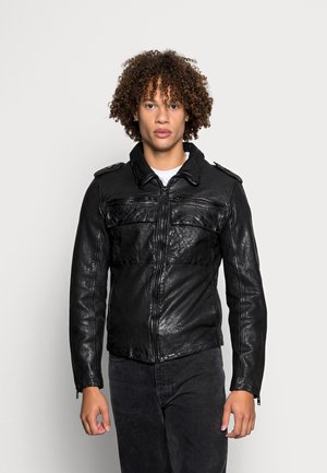 BRENNON - Giacca di pelle - black