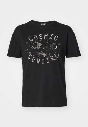 Noisy May NMBRANDY COWGIRL - Tricou cu imprimeu - blue