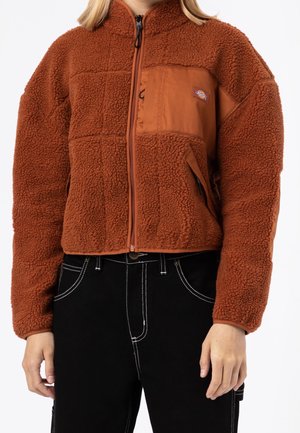 Forro polar - mottled brown