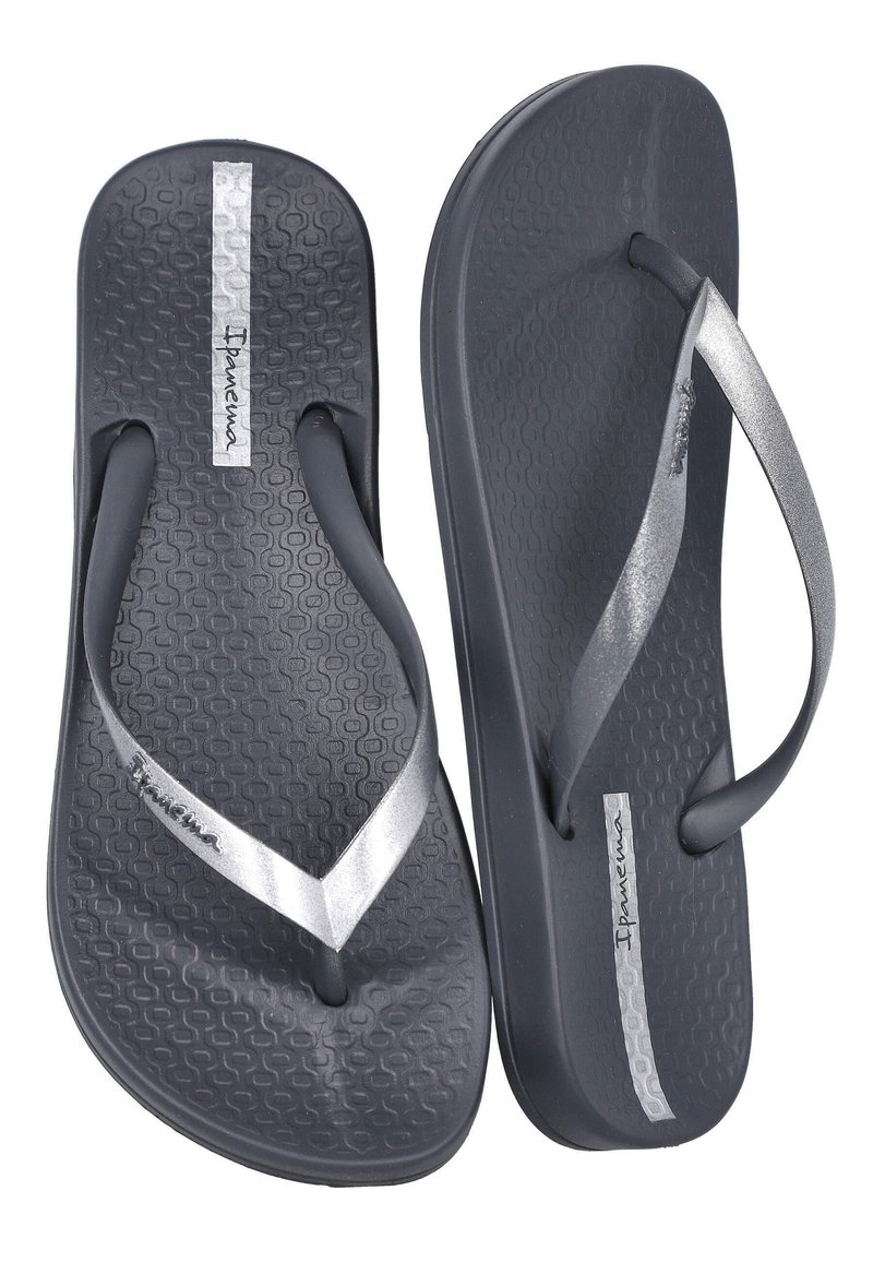 Chanclas Ipanema Anatomic Tan Para Mujer - Gris Oscuro Plateado Talla 38 EU, Comodidad Anatómica Y Flexibilidad