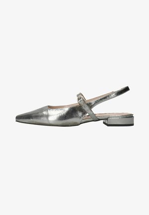 sacha, Ballerines à brides arrière - silver-coloured