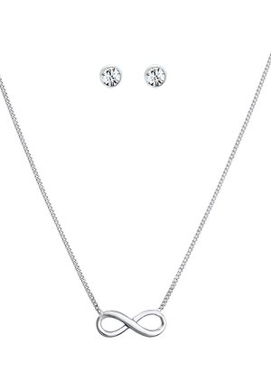 SPARKLING INFINITY SET - MIT KRISTALLEN VON SWAROVSKI® - Earrings - silver-coloured