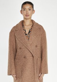 Glamorous LAPEL COLLAR MIDI - Mantel - rust brown