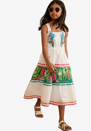 Love & Roses REGULAR FIT - TROPICAL PRINT MIDI HOLIDAY - Denní šaty - white