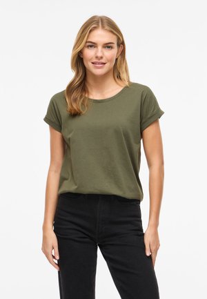 VILA VIDREAMERS NEW PURE - Basic T-shirt - dusty olive