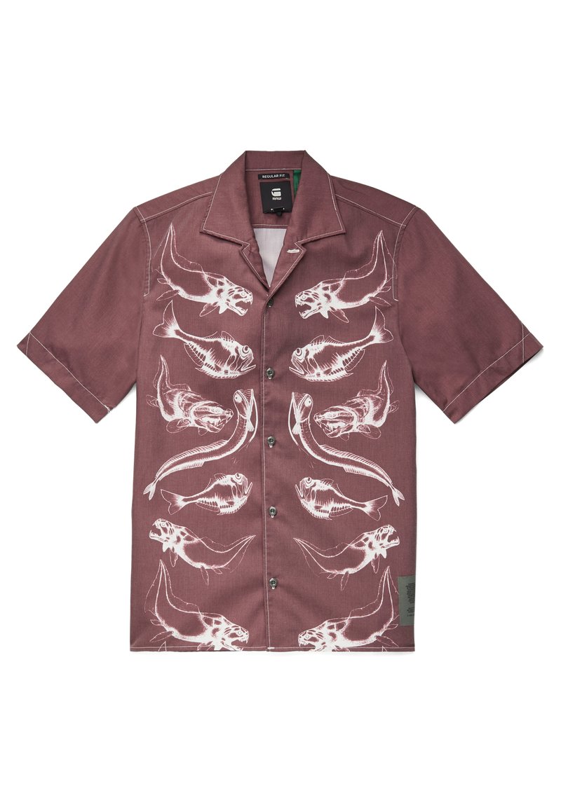 G Star Hawaiian Service Regular Chemise Ox Blood Violet Zalando Fr