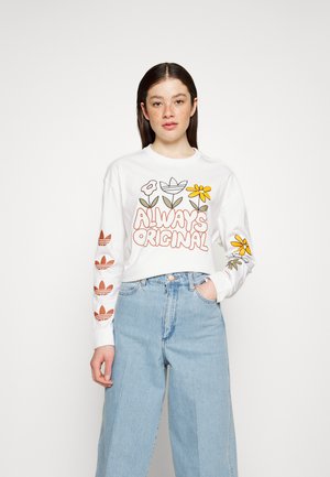 GRAPHIC - Long sleeved top - white
