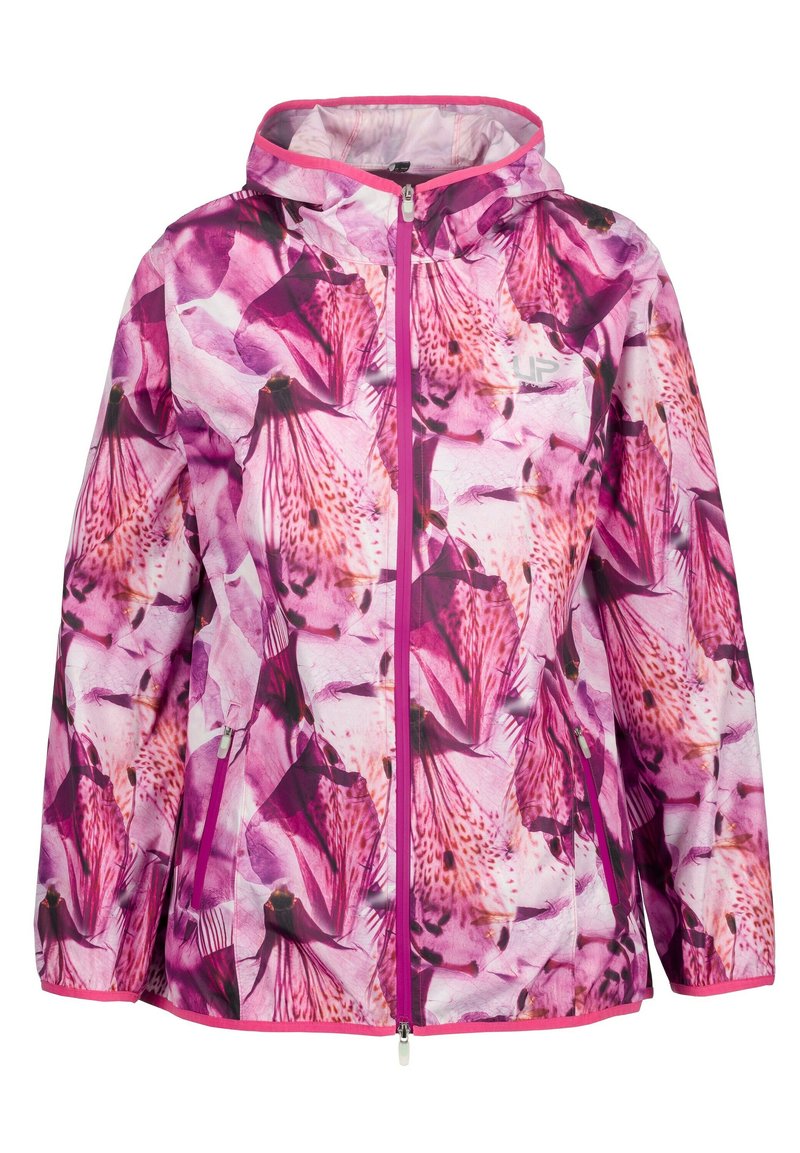 Ulla Popken Regenjas donkerroze