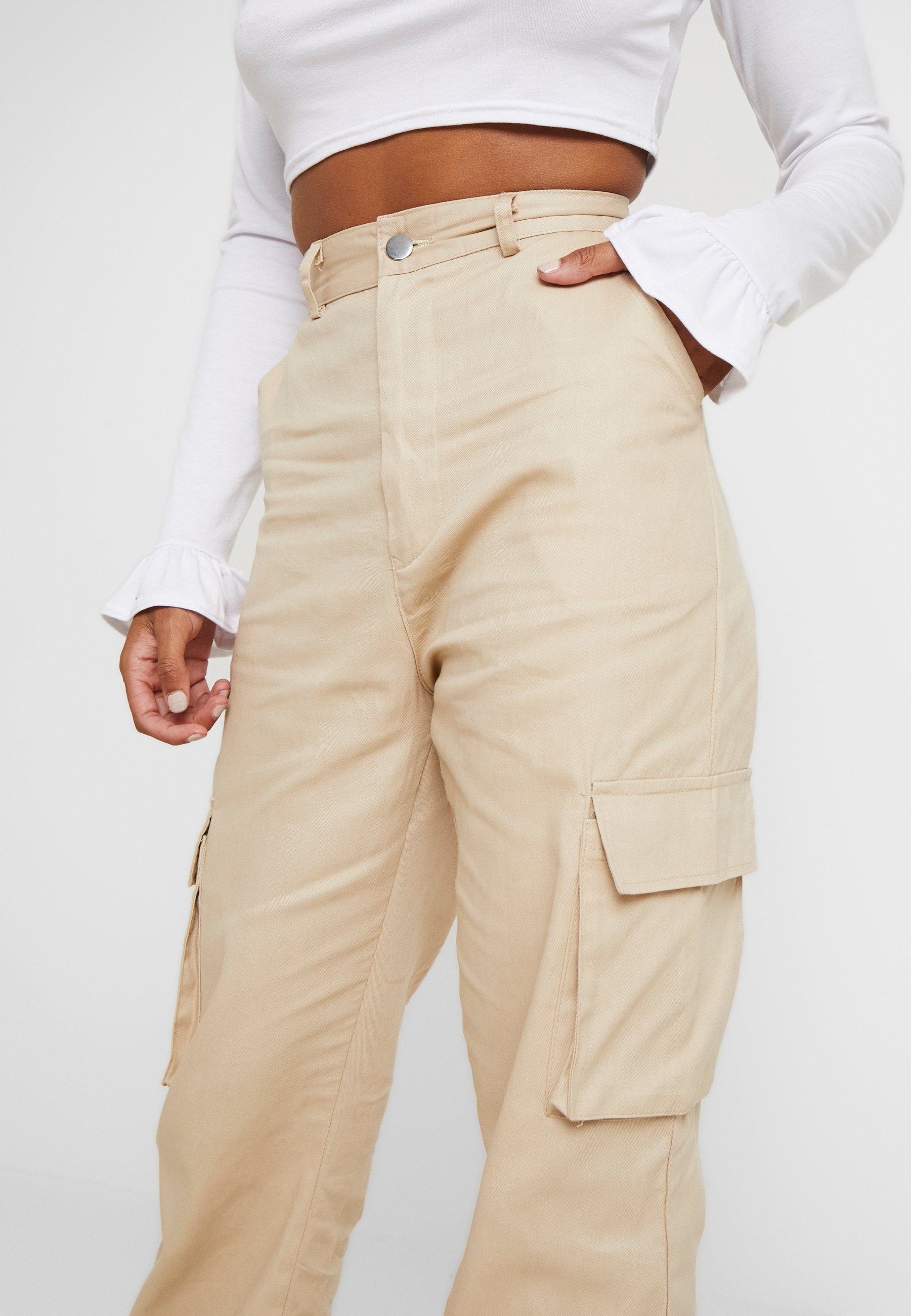 plain cargo trouser sand
