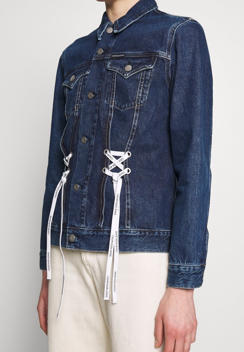 Calvin Klein Jeans Giacca di jeans dark-blue denim/blu scuro