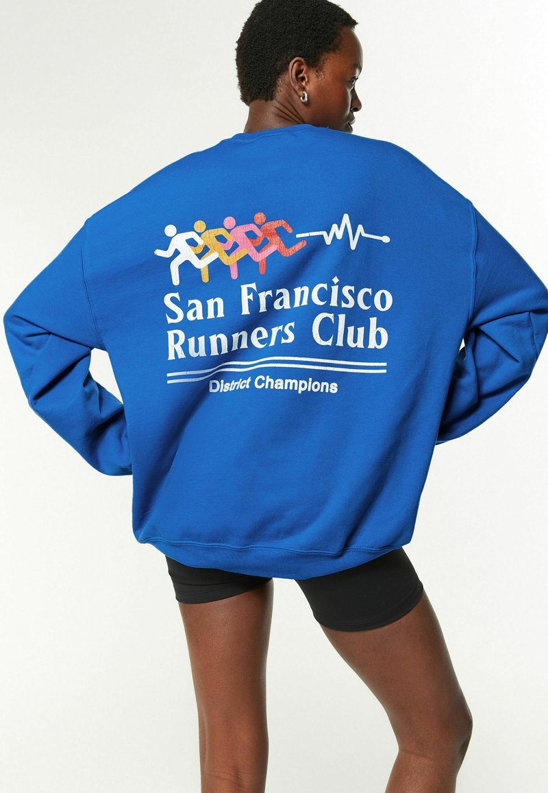 Next SLOGAN GRAPHIC SAN FRANCISCO RUNNERS CLUB - Sweater - blue