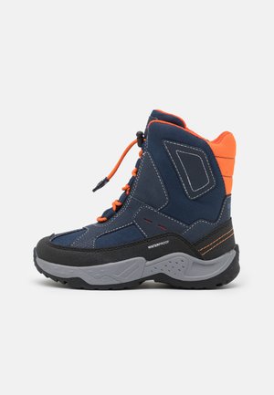 SENTIERO BOY WPF - Śniegowce - navy/orange