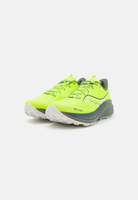 Saucony XODUS ULTRA 3 - Löparskor terräng - citron/bough