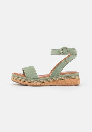 Tamaris Platform sandals - emerald