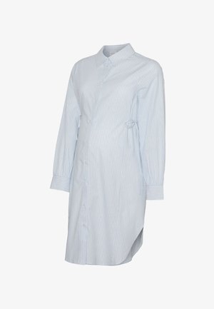 MAMALICIOUS, MLLETICIA LIA STRING - Robe chemise - snow white stripes:brunnera blue