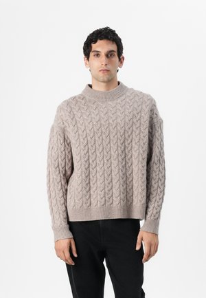 TOPANGA CABLE KNIT - Strikkegenser - sand