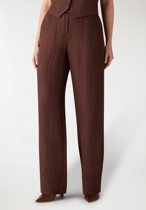 Terranova, PANTALONI WIDE LEG CON ELASTICO IN VITA - Pantaloni - cacao