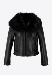Veste en similicuir - black