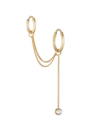 DOUBLE HOOP CHAIN - Örhänge - gold-coloured