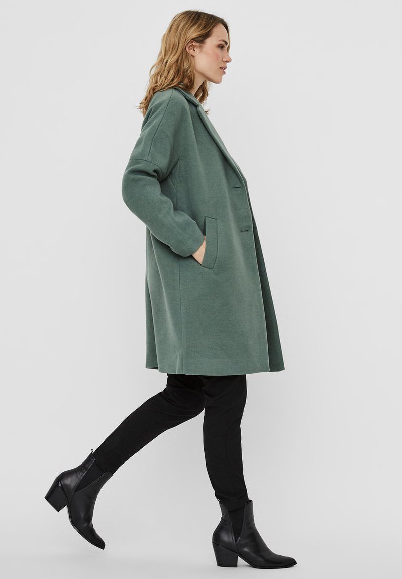 Damen Parkas | Vero Moda VERO MODA MANTEL LONG Kurzmantel laurel wreath/dunkelgrün - WG08461 Damen Parkas | Vero Moda VERO MODA MANTEL LONG Kurzmantel laurel wreath/dunkelgrün - WG08461