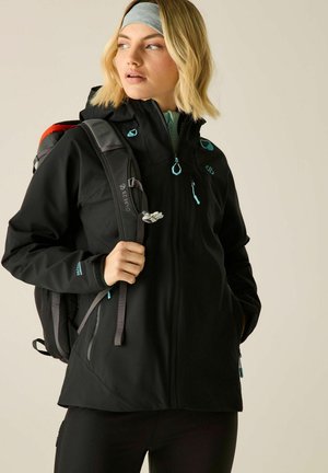 Regatta, REGATTA TORREK III HOODED STRETCH WATERPROOF WALKING JACKET WATERPROOF - Regenjas - black