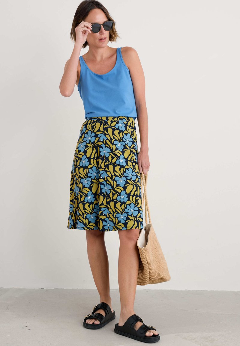 Marseilles Floral | Eco Viscose A Line Skirt | UK