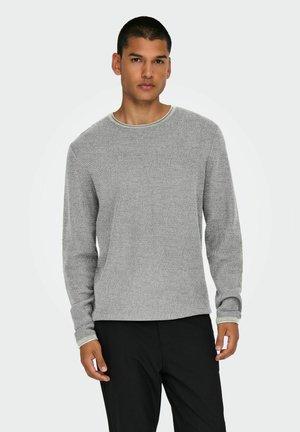 ERIC CREW  - Striktrøje - light grey melange
