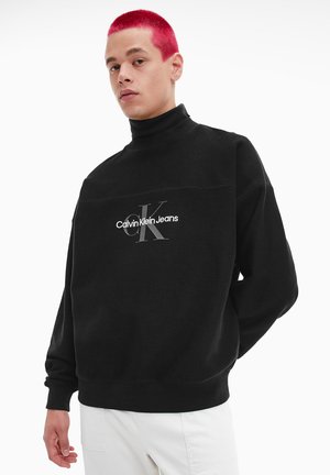 MONOLOGO BADGE  - Strickpullover - ck black