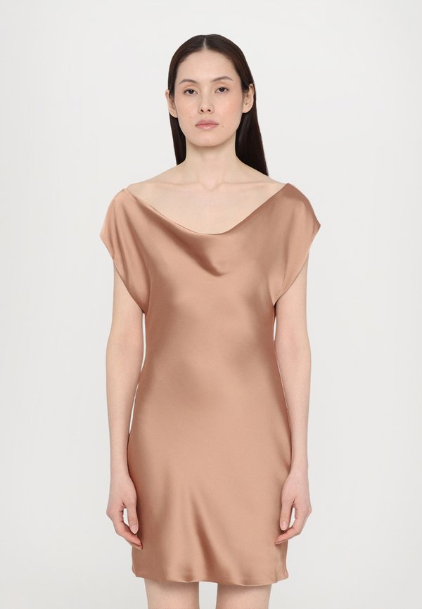 SLEEVE MARIA DRESS - Ballkleid - cappuccino