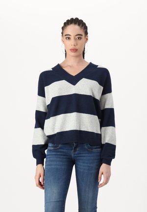 COZY MOM - Pullover - navy/grey rugby