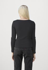 Gina Tricot LONG SLEEVE - Majica z dolgimi rokavi - black