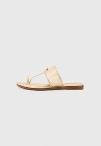 ASHTIN - Sandales tongs - pale gold-coloured