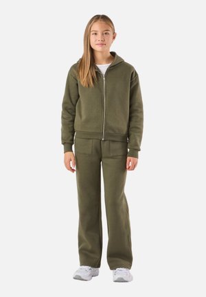 LOS ANGELES HOOD  - Zip-up sweatshirt - olive