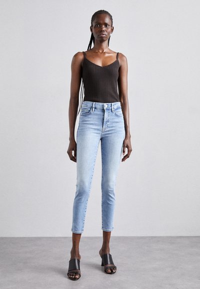 FRAME HIGH CROP - Aptempti džinsai - light-blue denim