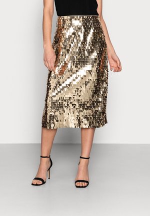 A-line skirt - gold-coloured