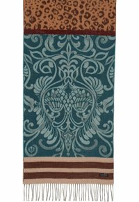 FRAAS PAISLEY LEO CASHMINK - MADE IN GERMANY - Šal - petrol