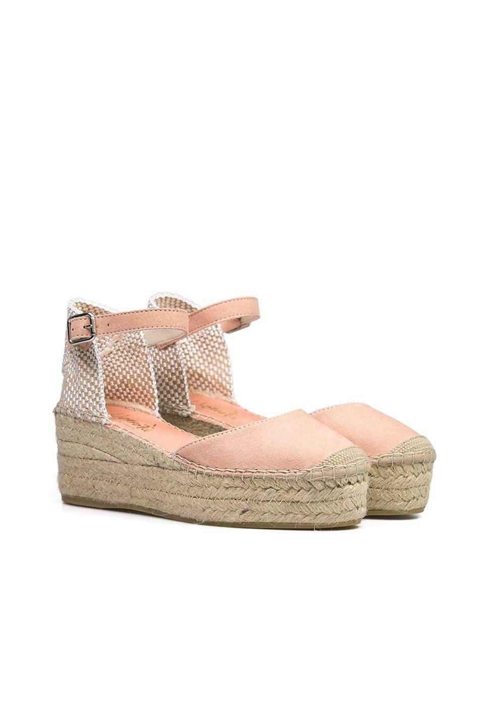 Vidorreta SANDALIA CUÑA YUTE - Alpargatas - rosa 51200ANCR/rosa - Zalando.es