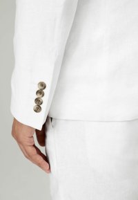 Next SLIM FIT LINEN BLEND TWO BUTTON - Sakko - white