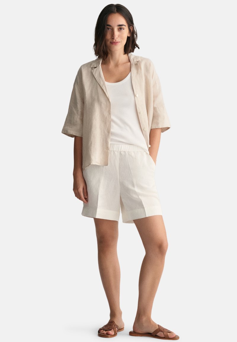 Rel Linen Blend Pull On Shorts Putty