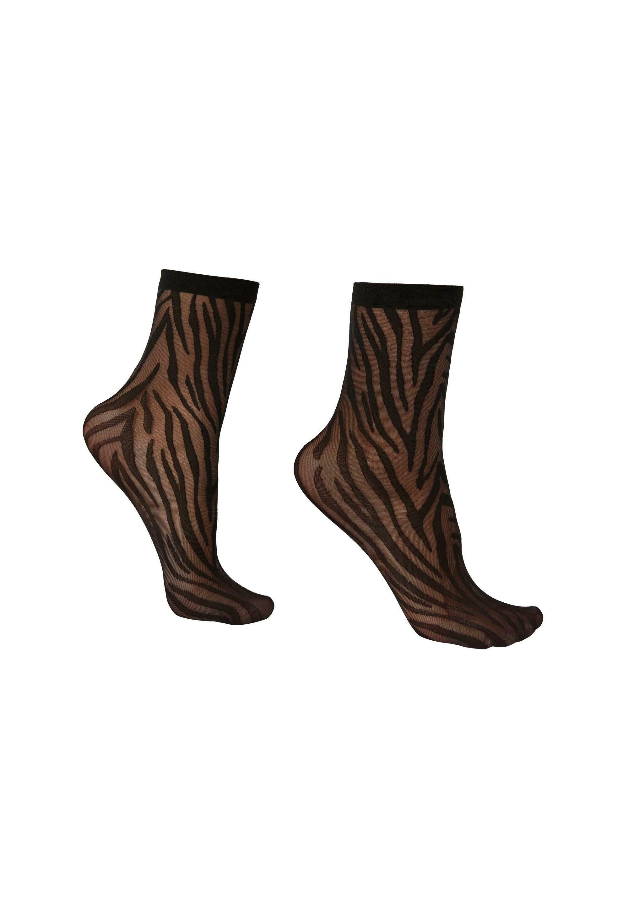 Calzedonia Calze - zebrato nero/antracite - Zalando