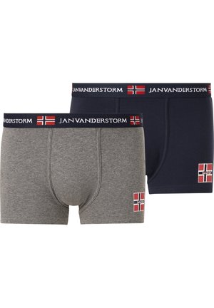 2ER PACK - Boxerbriefs - dunkelblau grau melange