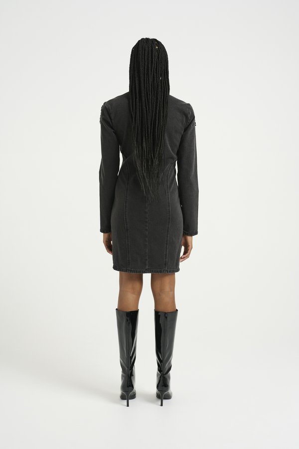 SIMILINA SHORT DRESS - Denim dress4