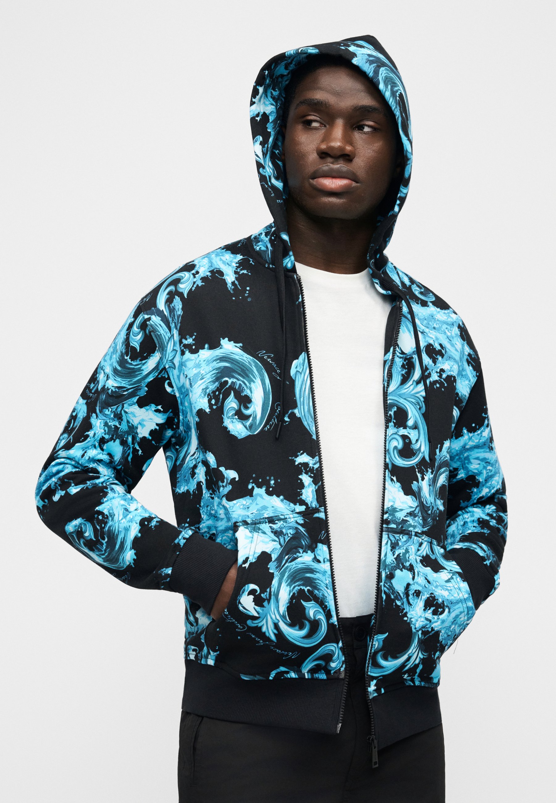 Versace Jeans Couture Zip-up sweatshirt - black/sea/black