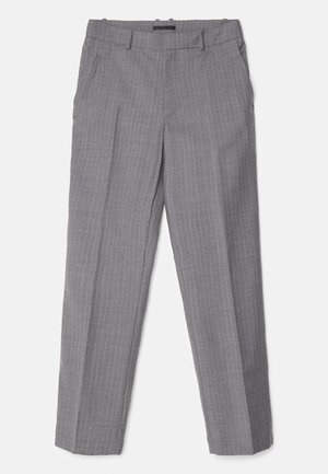 STRIPE TROUSER VILMO - Trousers - grey melange