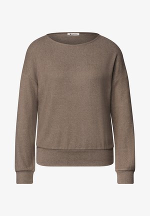 Street One, LANGARM SHIRT MIT ELASTIKBUND - Camiseta de manga larga - sanded amber mel
