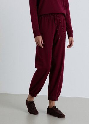 Calliope, PANTALONE GINNICO TINTA UNITA - Pantaloni sportivi - bordeaux