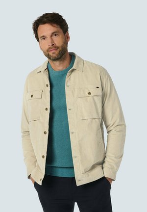NO EXCESS MODERN WITH CHEST POCKETS - Leichte Jacke - dark beige