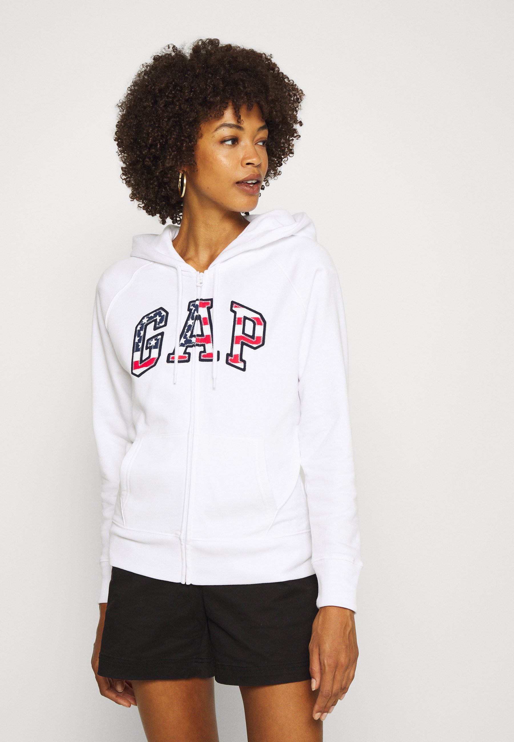 GAP FLAG - Zip-up sweatshirt - white - Zalando.de